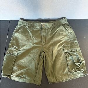 Olive Cargo Shorts for Men Size 40